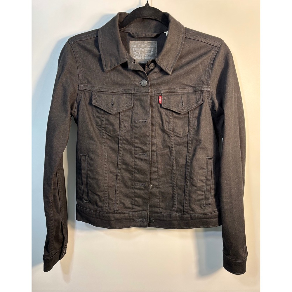 Levi's Black Denim Jacket Size S